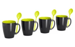 Gimex Mugs, Lime, Set Of 4