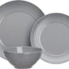 Flamefield Melamine Non-slip White 12-piece Set