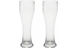 Gimex Plastic White Beer Glass 0.25 L, Set Of 2