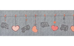 Arisol Carpet Runner Heart Motif Beige