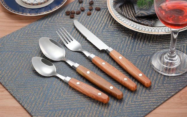 Gimex Wood Nature Line Cutlery Set 16 Pcs. 1 Gimex Wood Nature Line Cutlery Set 16 Pcs.