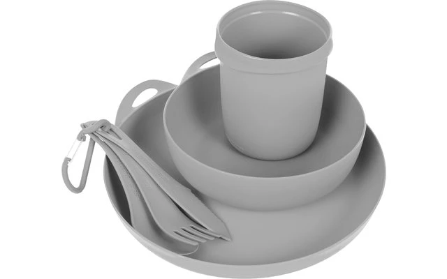Sea To Summit DeltaLight Solo Camp Set Tableware Set For 1 Person 4 Pcs. Light Grey 2 Sea To Summit DeltaLight Solo Camp Set Tableware Set For 1 Person 4 Pcs. Light Grey - Image 2