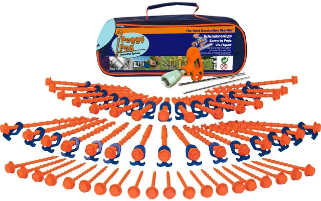 Peggy Peg Screw-in Tent Pegs Starter Kit 1 Peggy Peg Screw-in Tent Pegs Starter Kit