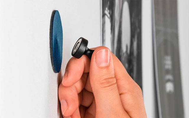 Silwy Flex Magnetic Hook Incl. Metal Nano Gel Pads 5 Cm 8 Pcs. Black 2 Silwy Flex Magnetic Hook Incl. Metal Nano Gel Pads 5 Cm 8 Pcs. Black - Image 2