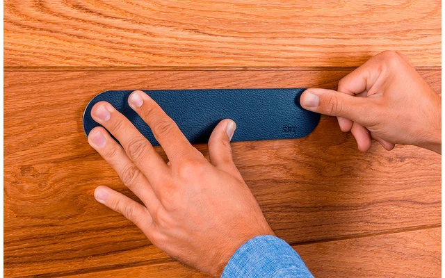 Silwy Magnet Metal Bar 25 Cm With Leather Coating Blue 4 Silwy Magnet Metal Bar 25 Cm With Leather Coating Blue - Image 4