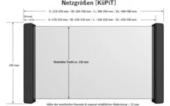 KiiPiT Storage Net Incl. Mounting Set S 210 - 250 Mm -Outdoor Camping 347759 2412505