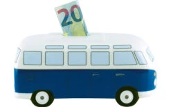 VW Collection T1 Bulli Money Box Ceramic Blue -Outdoor Camping 386215 2838265