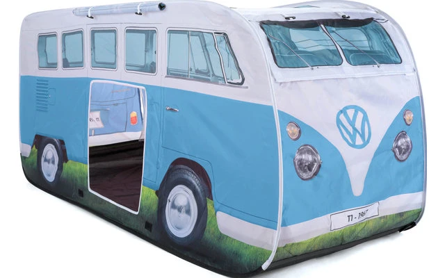 VW Collection T1 Bulli Kids Pop-Up Play Tent Blue 1 VW Collection T1 Bulli Kids Pop-Up Play Tent Blue
