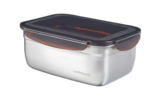 Lock & Lock Stainless Steel Lunch Box Rectangular 320 Ml 5 Lock & Lock Stainless Steel Lunch Box Rectangular 320 Ml - Image 5