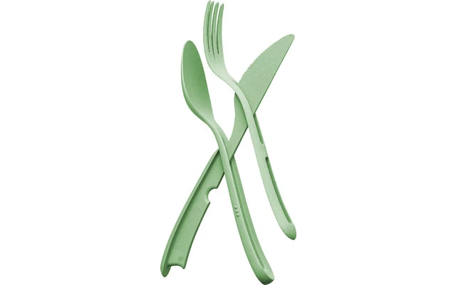 Koziol KLIKK Cutlery Set 3 Pcs. Green 5 Koziol KLIKK Cutlery Set 3 Pcs. Green - Image 5