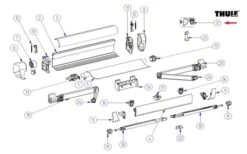 Thule Housing Clip For Tensioning Pole