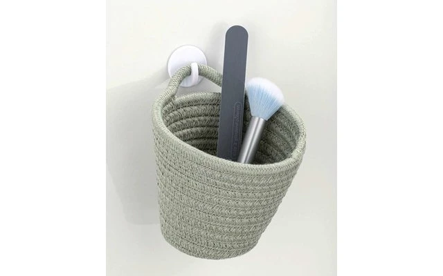 Wenko Bathroom Basket Soria Blue Gray 2 Wenko Bathroom Basket Soria Blue Gray - Image 2