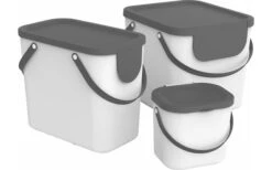 Rotho Albula Recycling Garbage System 25 Liters Anthracite -Outdoor Camping 489477 3317696