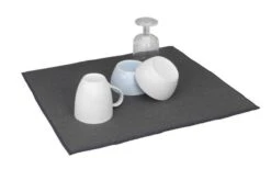 Wenko Microfiber Drain Mat Miko Grey -Outdoor Camping 492272 3504779 1