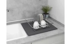 Wenko Microfiber Drain Mat Miko Grey -Outdoor Camping 492416 3504791 1