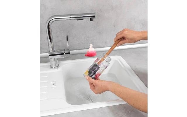 Wenko Silicone Sink Brush With Flex Head Hollie 1 Wenko Silicone Sink Brush With Flex Head Hollie