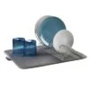 Metaltex Dry-Tex 2-in-1 Drainer With Microfiber Mat Black
