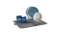 Metaltex Dry-Tex 2-in-1 Drainer With Microfiber Mat Black