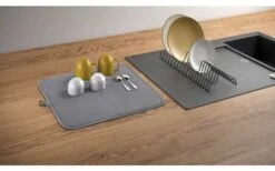 Metaltex Dry-Tex 2-in-1 Drainer With Microfiber Mat Silver -Outdoor Camping 497414 3367262