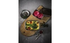 Cuitisan Stainless Steel Can With Clip Closure Lid Square 300 Ml