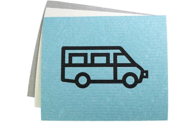 Pufz Swedish Tea Towel Caravan Retro Gray 4 Pufz Swedish Tea Towel Caravan Retro Gray - Image 4