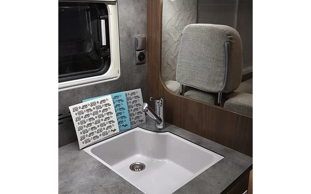 Pufz Swedish Tea Towel Caravan Retro Gray 7 Pufz Swedish Tea Towel Caravan Retro Gray - Image 7