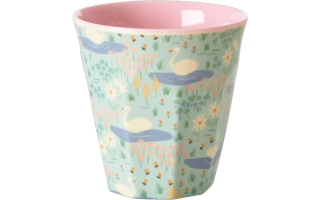 Rice Melamine Children's Mug Small With Dinosaurs Green 200 Ml 3 Rice Melamine Children's Mug Small With Dinosaurs Green 200 Ml - Image 3