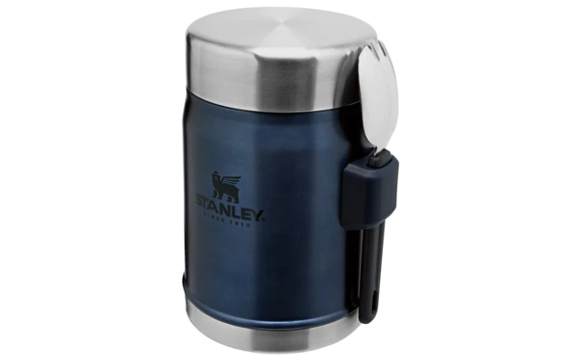Stanley Classic Legendary Food Container With Spoon 0.4 Liter Nightfall Blue 1 Stanley Classic Legendary Food Container With Spoon 0.4 Liter Nightfall Blue