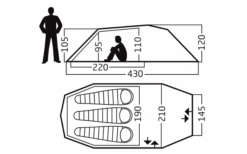 Nordisk Oppland 3 PU Trekking Tent For 3 People Dark Olive -Outdoor Camping 589723 4290999