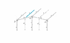 Brand Additional Poles For Awnings And Tents Roof Pole Bent Steel 25 Mm Length 210 - 255 Mm -Outdoor Camping 597475 4442147