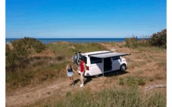 Fiamma F45s Deep Black Awning 190 Gray -Outdoor Camping 602503 4405187