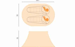 Regatta Malawi 2 Person Pop Up Festival Tent Red