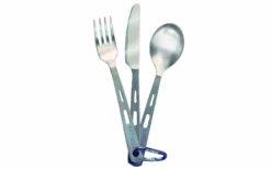 Optimus Titanium Cutlery Set 3 Pieces Silver