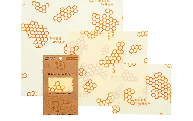 Bees Wrap Beeswax Cloth 3-pack Mixed Original 1 Bees Wrap Beeswax Cloth 3-pack Mixed Original