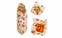 Bees Wrap Vegan Plant Wax Cloth 3 Pack Mixed Herb Garden