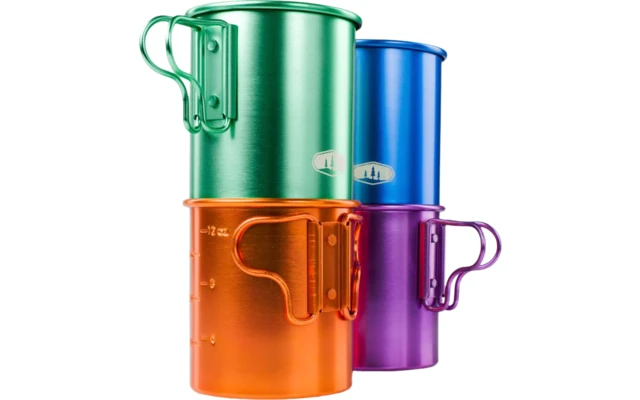 GSI Bugaboo Aluminum Cup With Folding Handles And Measuring Scale 415 Ml Orange 6 GSI Bugaboo Aluminum Cup With Folding Handles And Measuring Scale 415 Ml Orange - Image 6
