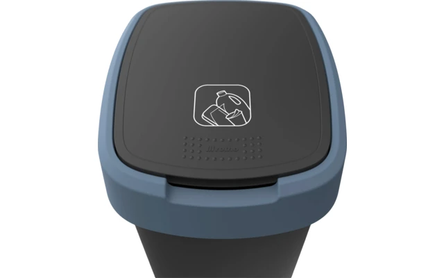 Rotho Twist Waste Garbage Can With Swing And Hinged Lid 25 Liters Mistletoe Green 3 Rotho Twist Waste Garbage Can With Swing And Hinged Lid 25 Liters Mistletoe Green - Image 3