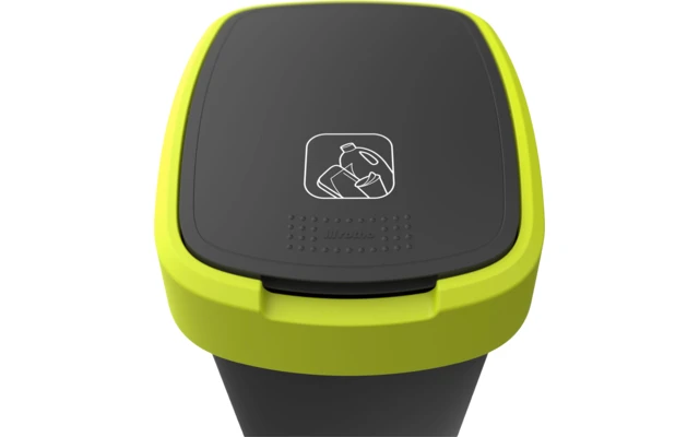 Rotho Twist Waste Garbage Can With Swing And Hinged Lid 25 Liters Dark Silver 1 Rotho Twist Waste Garbage Can With Swing And Hinged Lid 25 Liters Dark Silver