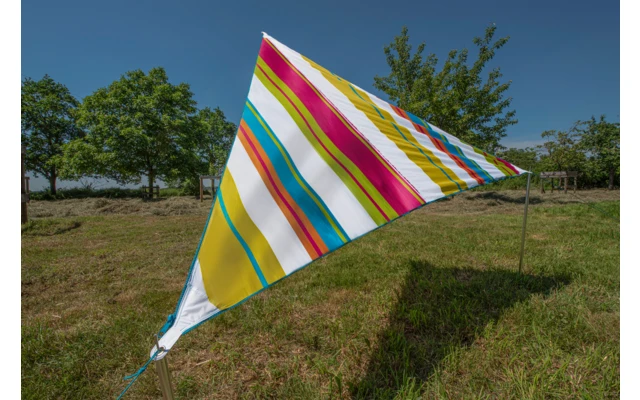 Bent TC- Zip Canvas Single Connectable Awning 250 X 250 X 250 Cm White Striped Caribbean 3 Bent TC- Zip Canvas Single Connectable Awning 250 X 250 X 250 Cm White Striped Caribbean - Image 3