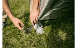 Vickywood Shower Tent With Rain Cover 100 Cm Black -Outdoor Camping 696239 4715339