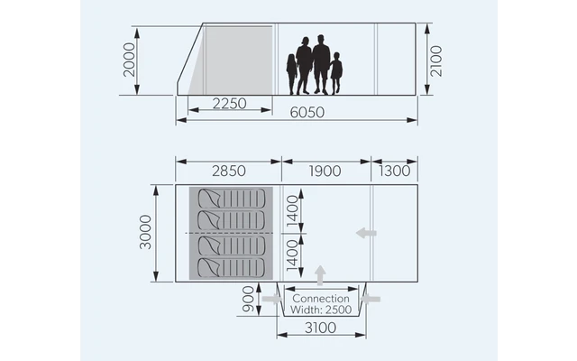 Dometic Rarotonga DA FTT 401 AIR TC LH Inflatable Driveaway Awning 3 M Model Left 4 Dometic Rarotonga DA FTT 401 AIR TC LH Inflatable Driveaway Awning 3 M Model Left - Image 4