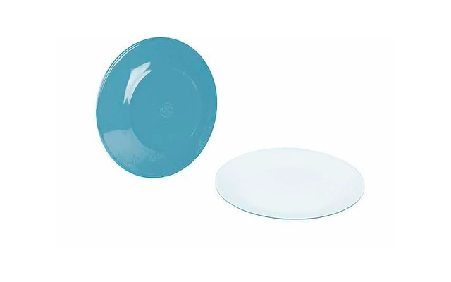 Bo-Camp Dinner Plate Bicolor 4 Pieces Green / White 1 Bo-Camp Dinner Plate Bicolor 4 Pieces Green / White