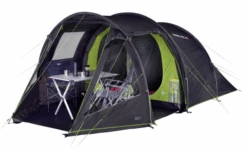 High Peak Paxos 4 Family Tunnel Tent For 4 People Gray / Green