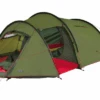 High Peak Falcon 4 LW Lightweight 4 Person Tunnel Tent Aluminum Poles Olive / Red