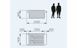 Dometic Pico FTC 2X2 TC Inflatable Camping Tent For Two People