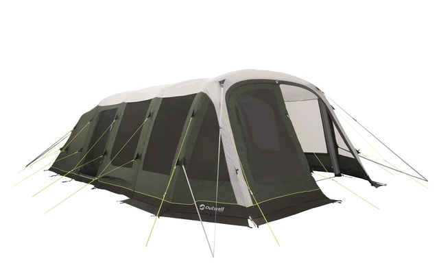 Outwell Queensdale 8PA Inflatable Tunnel Tent Five Room For 8 People 1 Outwell Queensdale 8PA Inflatable Tunnel Tent Five Room For 8 People
