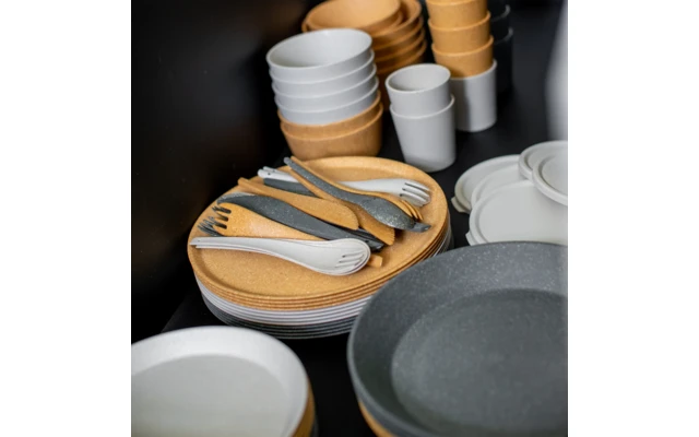 Koziol Rio Cutlery Set 3 Pieces Nature Desert Sand 3 Koziol Rio Cutlery Set 3 Pieces Nature Desert Sand - Image 3