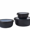 Mepal Cirqula Multi Bowl Set Round 3 Pieces 350 / 750 / 1250 Ml Nordic Berry