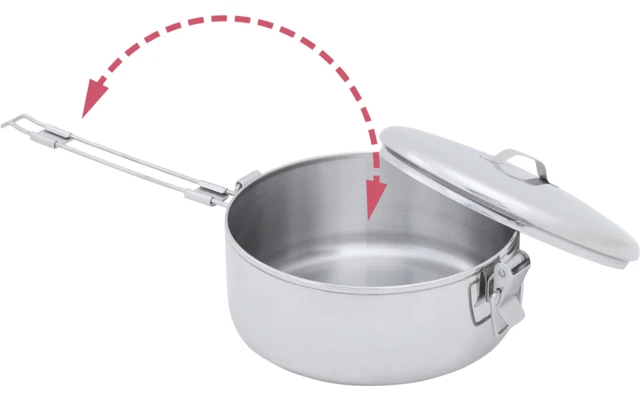Alpine Stowaway Stainless Steel Pot 475 Ml 3 Alpine Stowaway Stainless Steel Pot 475 Ml - Image 3