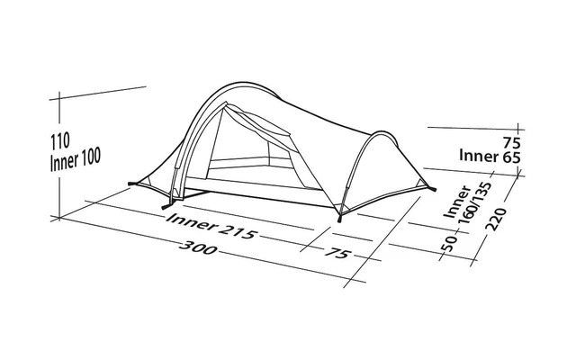Robens Challenger 3XE Tunnel Tent Green 3 Robens Challenger 3XE Tunnel Tent Green - Image 3